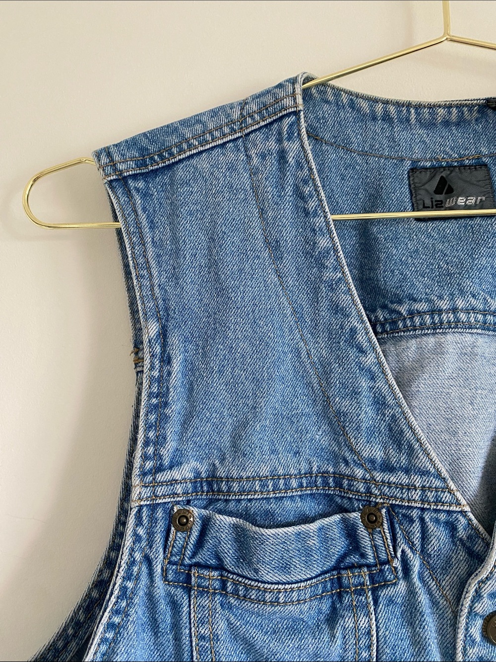 LizWear | Vintage Denim Vest | Cotton | Size M - Picture 5 of 14